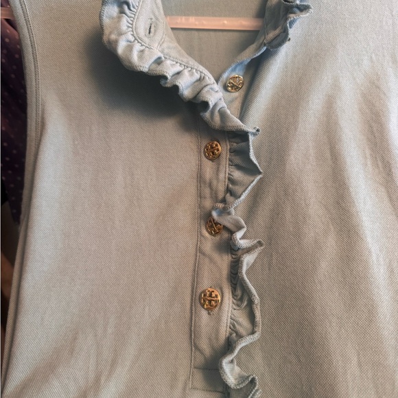 Tory Burch Ruffle Button Top - Picture 10 of 10